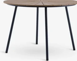 RANGSTRUP + NABEMesa RANGSTRUP Ø110 natural/negro + 4 sillas NABE negro