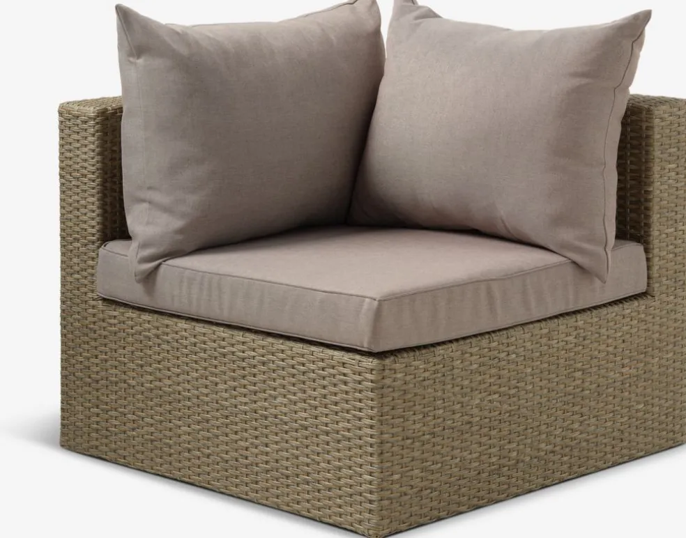 RAVNDRUPConjunto muebles jardín RAVNDRUP 5 plazas natural