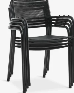 RENA + HEMSEDALMesa RENA L54/175 madera dura + 4 sillas HEMSEDAL negro