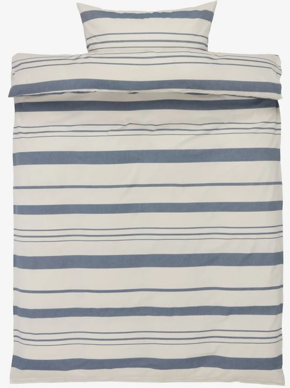 SILJEGOLDJuego funda nórdica hilo teñido SILJE 155x220 azul marino
