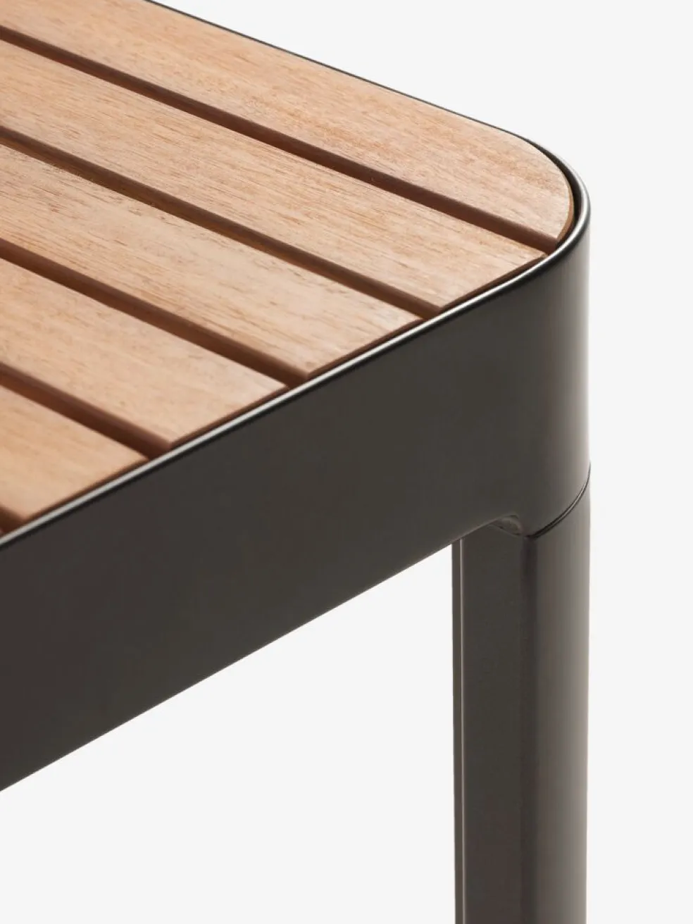 SIRDAL + SIRDALMesa SIRDAL L211 madera dura + 4 sillas SIRDAL gris