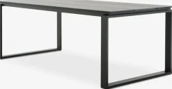 SONNERUP + INGSTRUPMesa SONNERUP L215 gris + 4 sillas INGSTRUP negro