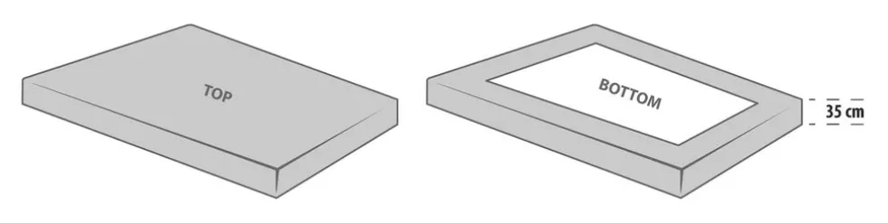 TINEGOLDSábana bajera ajustable de satén TINE 90x200x35 gris