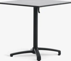 TIPMOSE + NABBENMesa TIPMOSE L70 gris + 2 sillas NABBEN negro