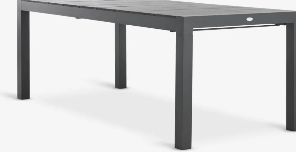 TYDALMesa de jardín TYDAL A95xL208/272 negro