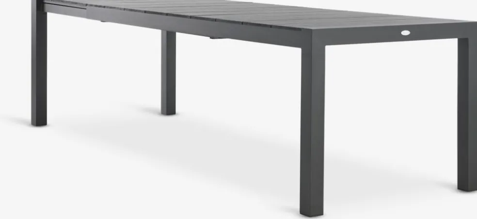 TYDALMesa de jardín TYDAL A95xL208/272 negro