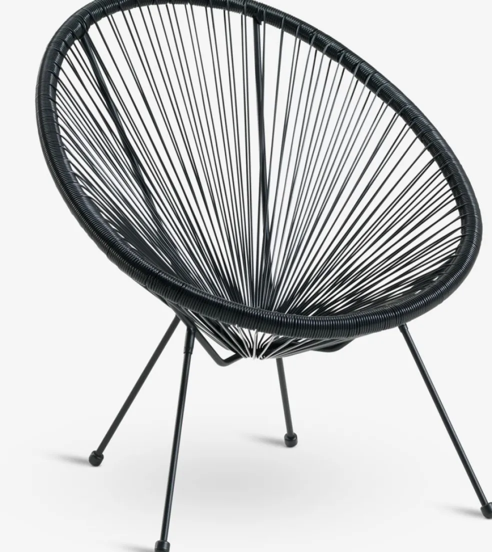 UBBERUPSillón de exterior UBBERUP negro