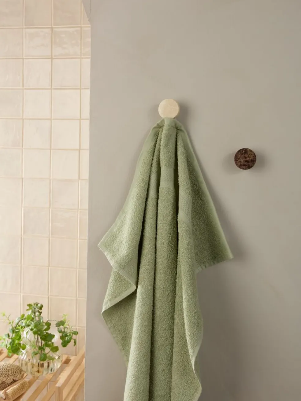 UPPSALABASICToalla de mano UPPSALA 50x90cm verde claro