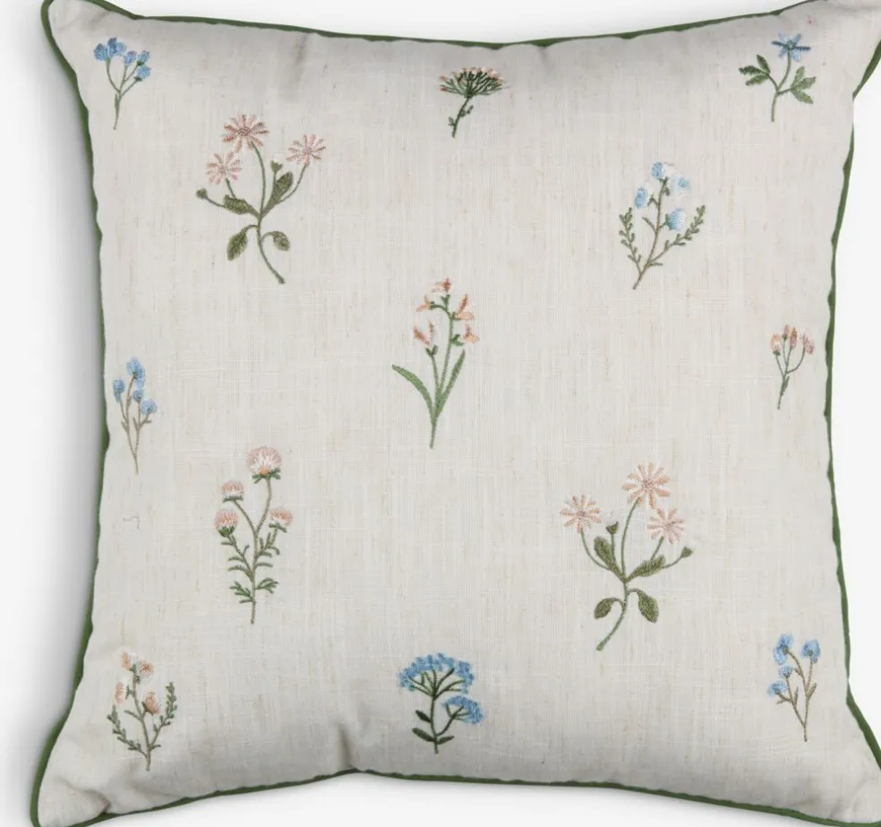 VALERIANACojín VALERIANA 45x45 beis/verde
