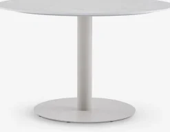 VAMDRUP + GILJAMesa VAMDRUP Ø120 + 4 sillas GILJA beis