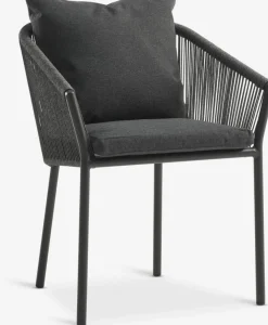 VAMDRUP + GILJAMesa VAMDRUP Ø120 + 4 sillas GILJA gris