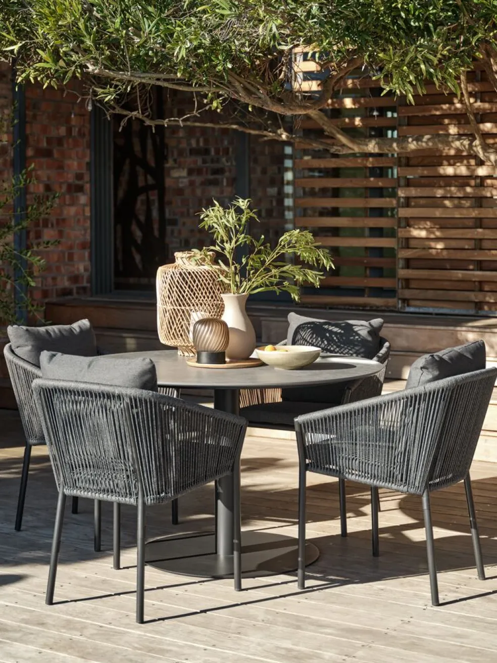 VAMDRUPMesa de jardín VAMDRUP Ø120 gris