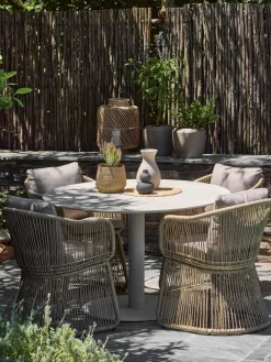 VAMDRUPMesa de jardín VAMDRUP Ø120 beis