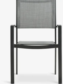 VAMDRUP + STRANDBYMesa VAMDRUP Ø120 + 4 sillas STRANDBY gris