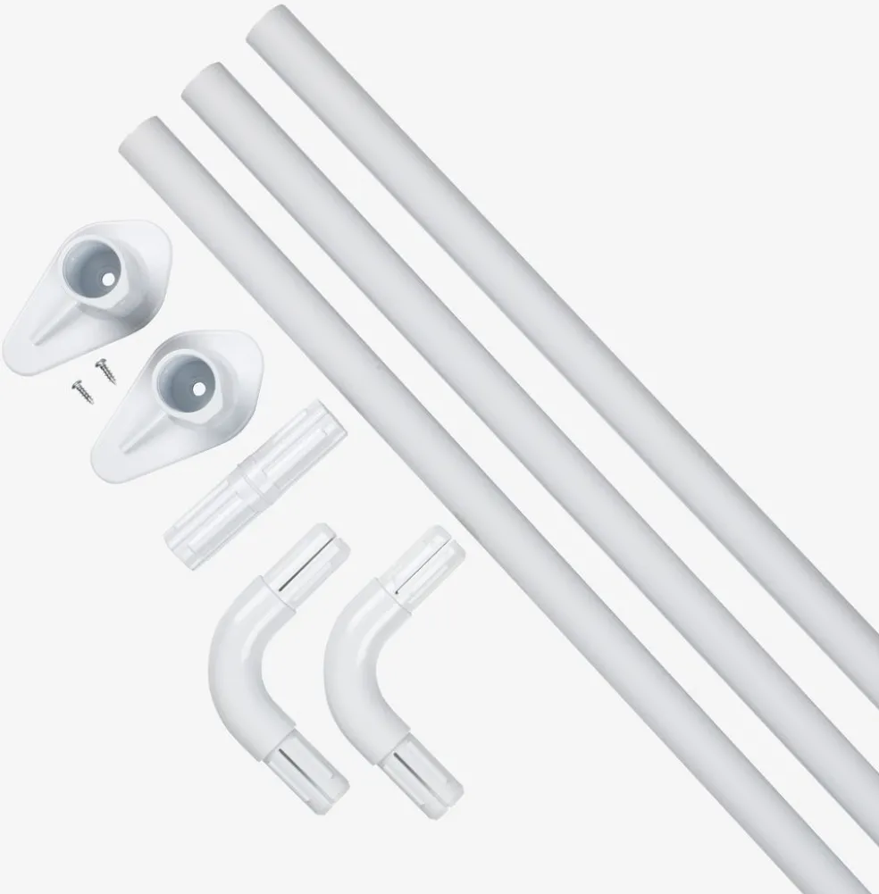 VARABarra cortina ducha VARA 90x90x90 blanco