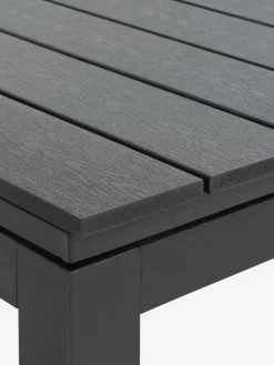VATTRUP + GAMMELBYMesa VATTRUP L172/276 negro + 4 sillas GAMMELBY gris