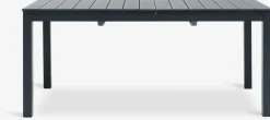 VATTRUP + MYSENMesa VATTRUP L172/276 negro + 4 sillas MYSEN gris