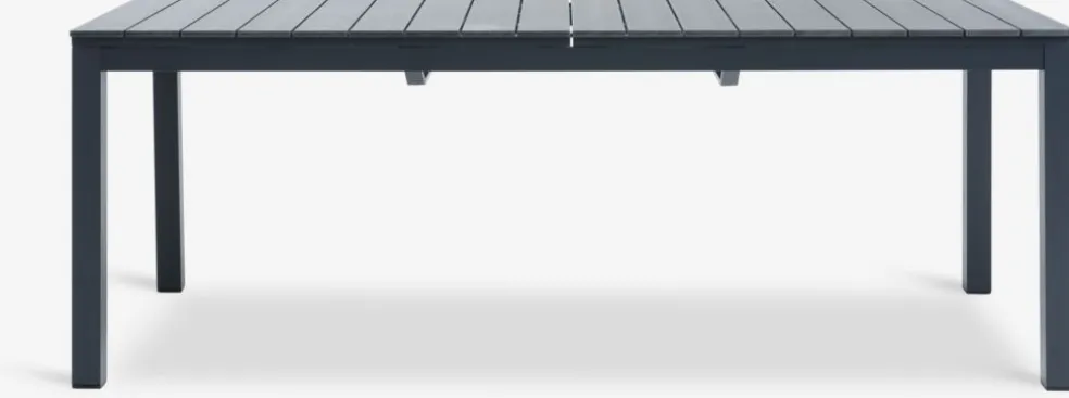 VATTRUP + MYSENMesa VATTRUP L206/321 negro + 4 sillas MYSEN gris