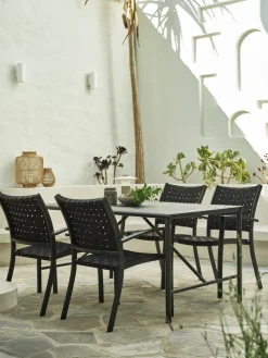 VIERLIMesa de jardín VIERLI A90xL149 negro