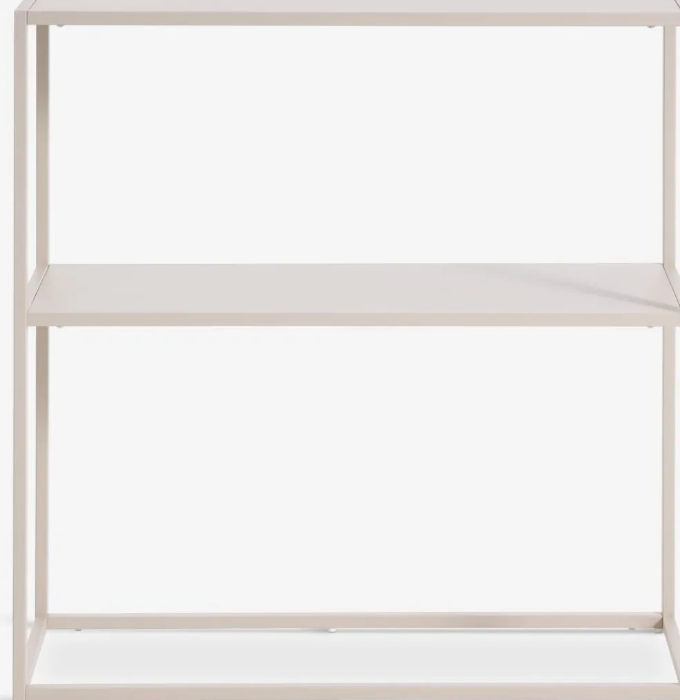 VIRUMMesa consola VIRUM 26x80 con estante beis